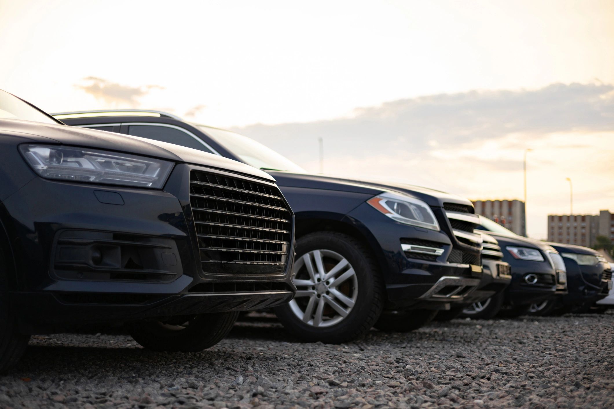 used SUV dealership lot modern